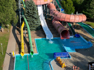 Hajdúszoboszló - Fürdőkomplexum - Aquapark - Twister, Niagara, Big Hole csúszdák