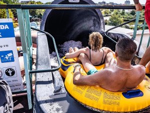 Hajdúszoboszló - Fürdőkomplexum - Aquapark - Extrém zóna - Fekete lyuk csúszda